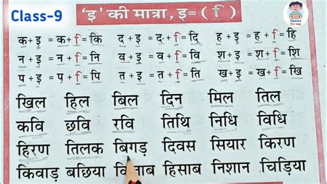 I Ki Matra Wale Shabd L Hindi Padhna Kaise Sikhe L How To Learn Hindi L