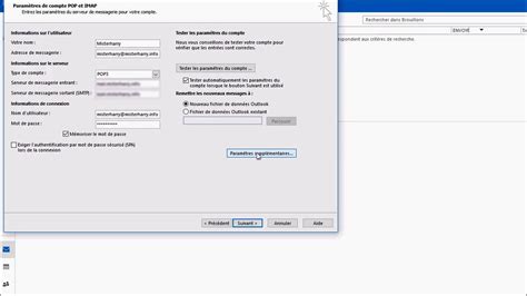 Configuration Pour Outlook 2016 YouTube