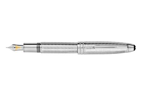 Montblanc Meisterst Ck Geometry Solitaire Le Grand Platinum Fountain Pen