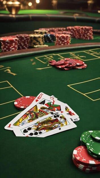 Premium AI Image | Green poker background