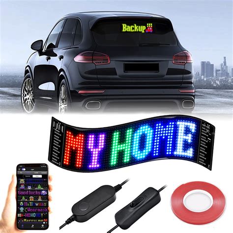 Ozmmyan LED Sign For Car Flexible LED Display Programmable LED Matrix