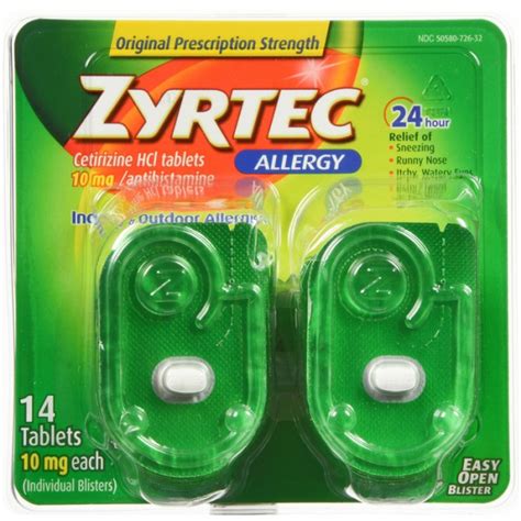 ZYRTEC OTC Cough Cold Allergy OTC