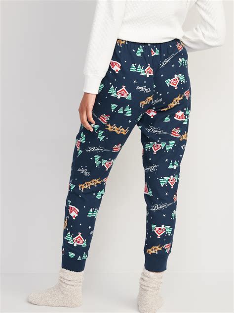 Printed Flannel Jogger Pajama Pants For Women Old Navy