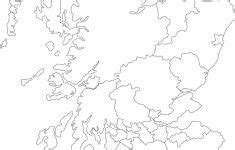 Printable Outline Map Of Scotland And Its Districts The Story Of In