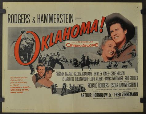 Oklahoma R1963 Original 22x28 Movie Poster Gordon Macrae Gloria Grahame