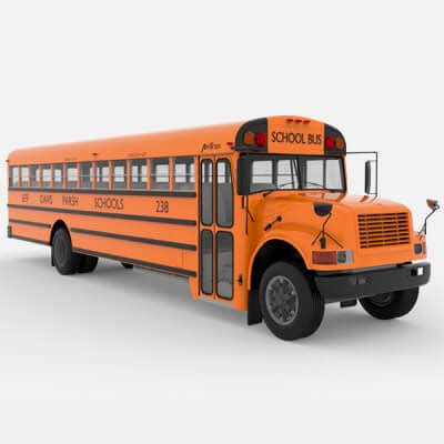 Ward Amtran School Bus - 3D Model by Fernd