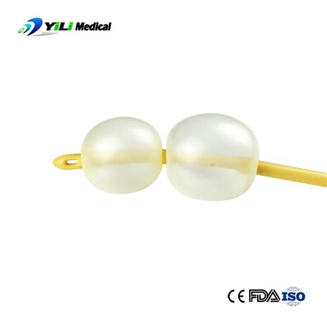 Way Latex Foley Double Balloon Urethral Catheter With Silicon Coating