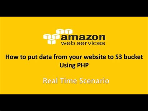 Uploading A File To Amazon Web Services AWS S3 Bucket With PHP YouTube