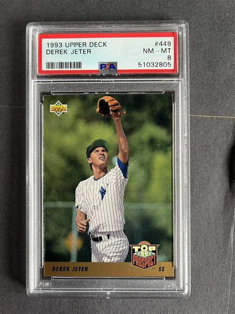 Upper Deck Derek Jeter Yankees Rc Rookie Hof Psa Nm Mt Ebay