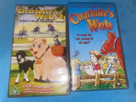 Charlottes Web And Charlottes Web 2 Vhs Années 1990 Vintage Eur 1107