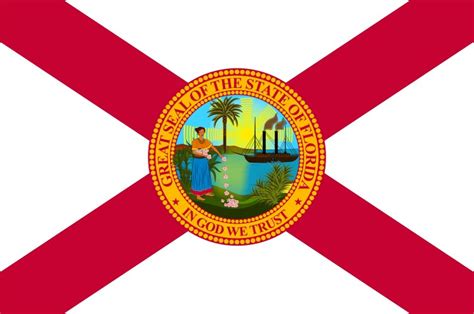 Florida State Flag Royalty Free Vector Image Vectorstock