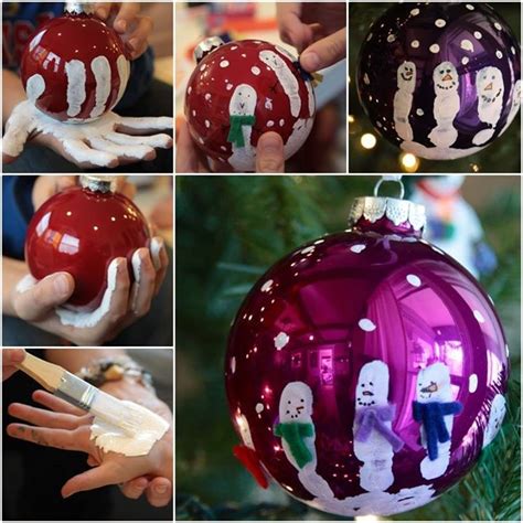 Wonderful DIY Cute Handprint Ornaments