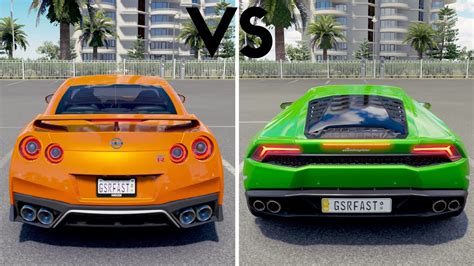 Nissan Gtr Vs Lamborghini Huracan Exhaust Sound Battle Forza Horizon