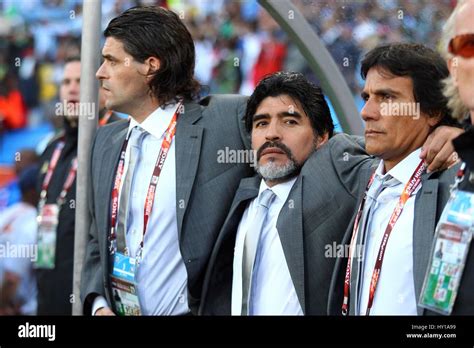 DIEGO MARADONA ARGENTINA COACH ARGENTINA COACH ELLIS PARK JOHANNESBURG ...