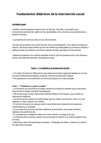 Fundamentos Didacticos De La Intervencion Social Pdf