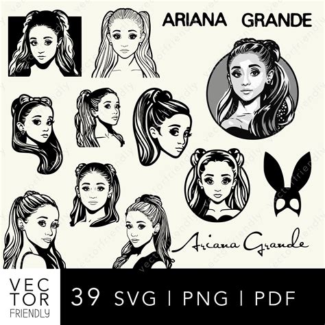 Ariana Grande Drawing Outline