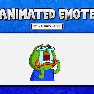 ANIMATED EMOTE Pepe Crying Peepo for Twitch and Discord and More - Etsy