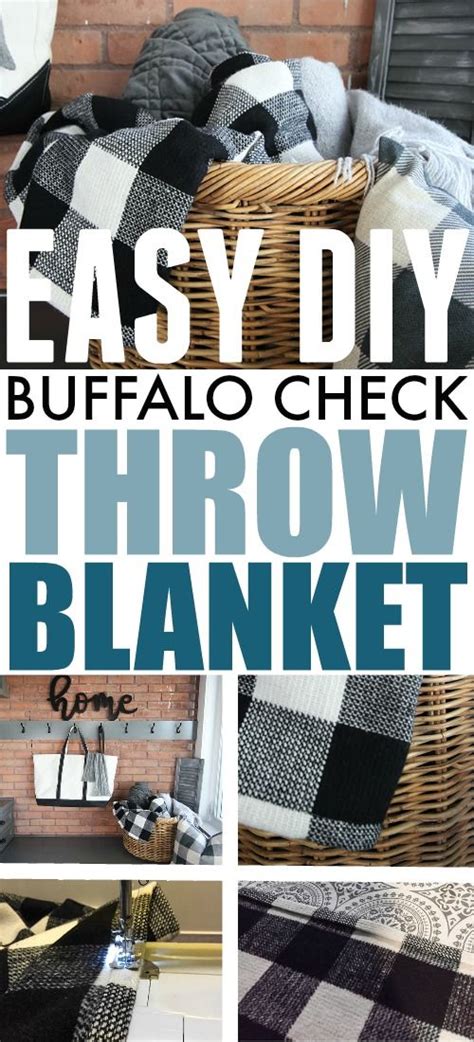 This Easy DIY Buffalo Check Throw Blanket Is A Cozy Affordable Way To