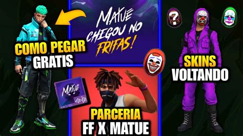 Parceria Ff X Matue Chegando Skin Tecno Gr Tis Top Criminal De Volta