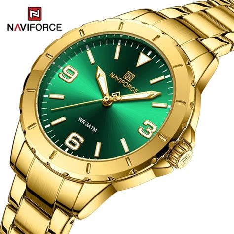 Buy NaviForce NF5022 Green Golden Watch Online At Best Price In Nepal