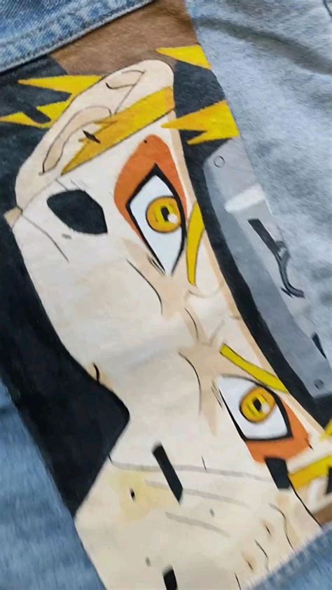 Chamarra De Mezclilla Personalizada Naruto Shippuden Diy Pinturas