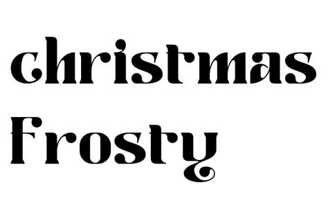 christmas frosty Font - Free Font Download