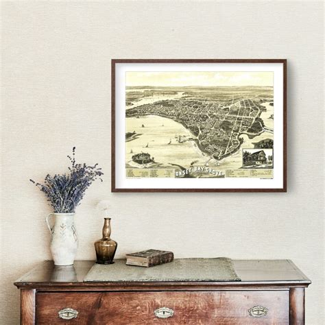 Vintage Map Of Wareham Massachusetts 1885 By Teds Vintage Art