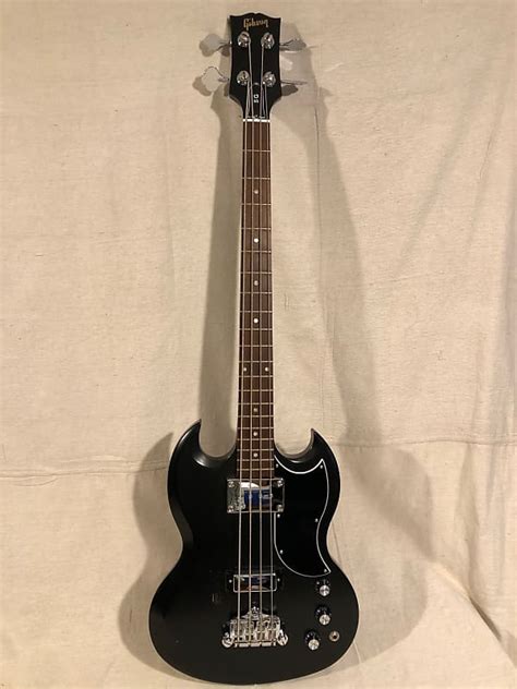 Used 2012 Gibson Sg Bass Faded Black W Hard Shell Case Reverb