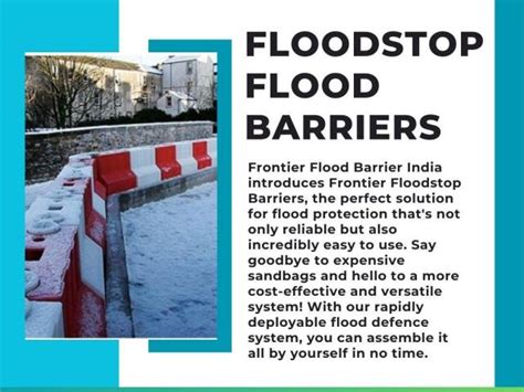 Flood Control Barriers | Flood Barriers -Frontier Flood Barriers