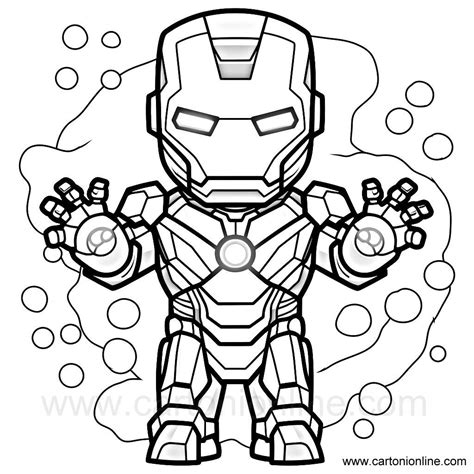 Dibujo 45 De Iron Man Para Colorear