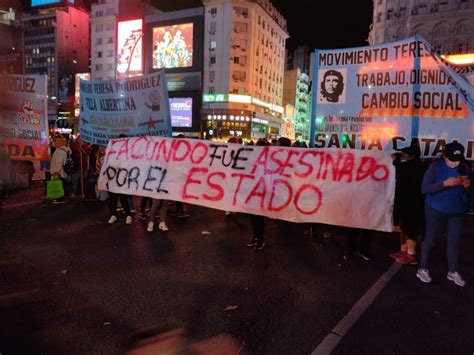 Repudio por el asesinato de Facundo Molares en manos de la Policía del