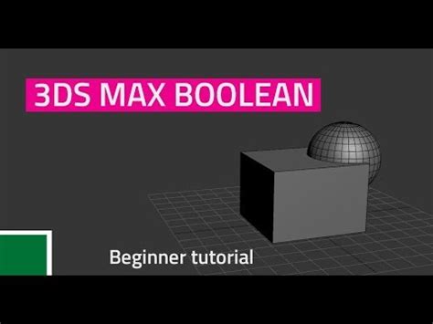 How To Merge Meshes 3ds Max Boolean Beginner Tutorial YouTube