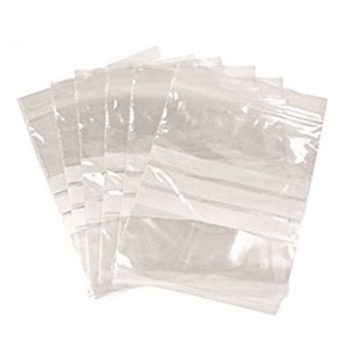 Sachet Plastique Fermeture Zip Tougrip Minigrip Bandes Blanches