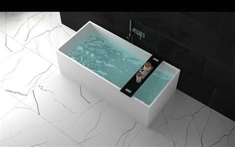 Hot Sale Matt White Solid Surface Bathtub Resin Stone Freestanding ...