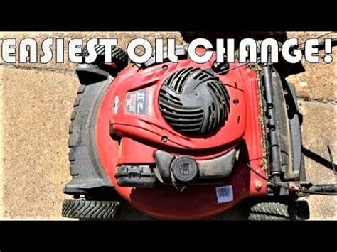 Easy Oil Change Briggs And Stratton Ex Troy Bilt Craftsman