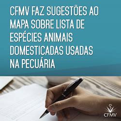 CFMV faz sugestões ao Mapa sobre lista de espécies animais domesticadas