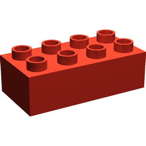 LEGO Red Duplo Brick 2 x 4 (3011 / 31459) | Brick Owl - LEGO Marketplace