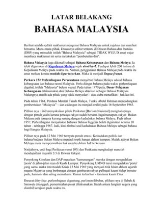 Maklumat Bahasa Malaysia PDF