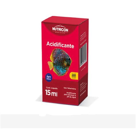 Acidificante 15 Ml Nutricon Para Aquario Peixes Corretivo De Ph