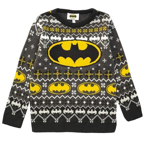 DC Comics Girls Batman Logo Knitted Ugly Christmas Sweaters | Walmart ...