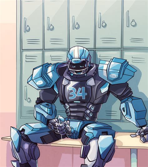 Rule 34 Cleatus The Fox Sports Robot Cum Football Locker Room Male Male Only Mascot