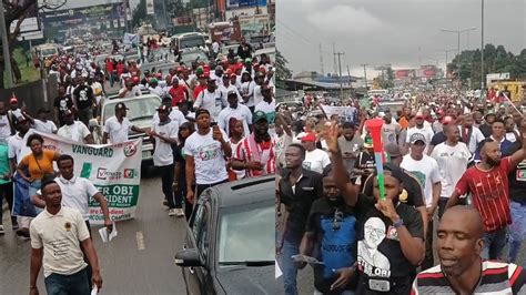 Peter Obis Supporters Shut Down Port Harcourt With Two Milion Man