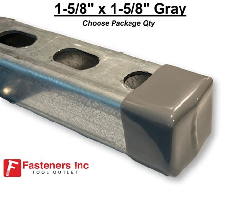 1 58 X 1 58 Plastic Grey Gray End Caps Unistrut Channel 4881gy