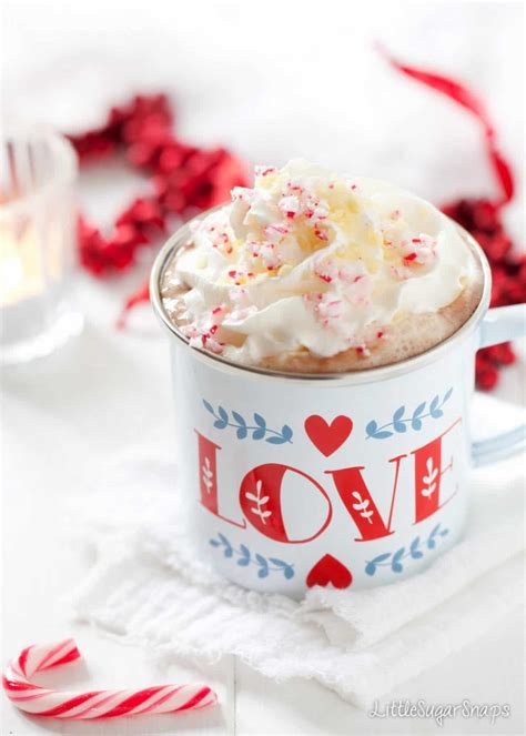 Candy Cane Hot Chocolate With Popping Candy Littlesugarsnaps