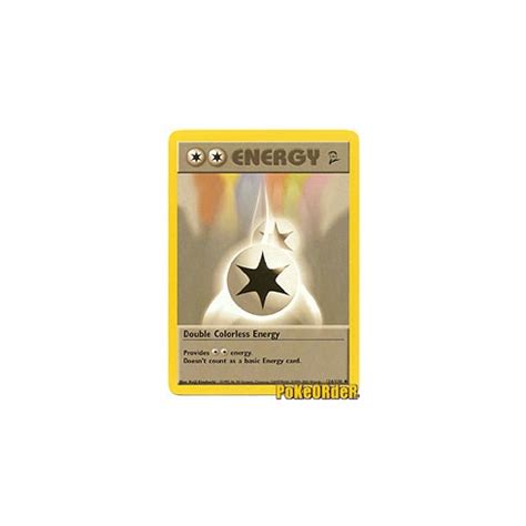 Pokemon Base Set 2 Uncommon Card Double Colorless Energy 124 130