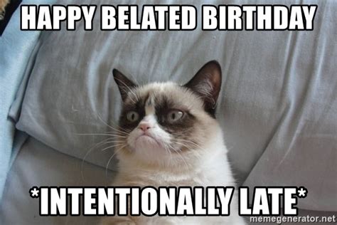 Belated Birthday Meme Cat With Tenor Maker Of Keyboard Add Popular