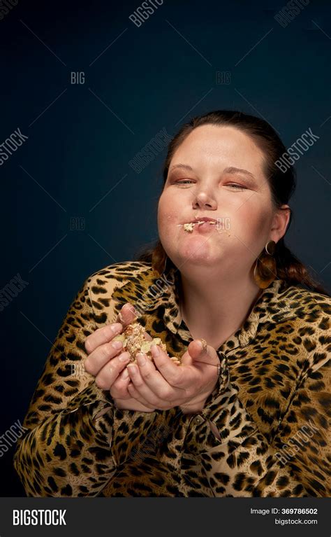 Fat Woman Does Not Eat Image And Photo Free Trial Bigstock