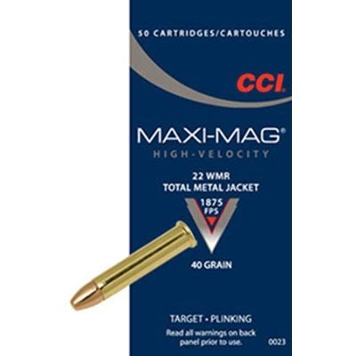 CCI Ammo 22 WMR HS40gr Maxi-Mag – Reloading Unlimited