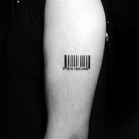 30 Barcode Tattoo Designs For Men Parallel Line Ink Ideas