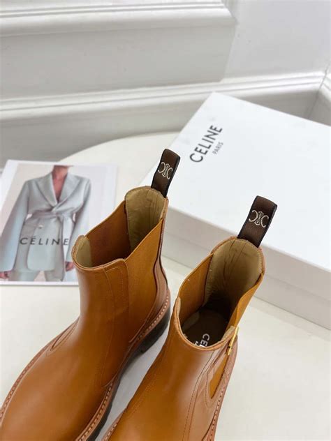 Celine Women Shoes C No Celine Chelsea Booot In Calfshin